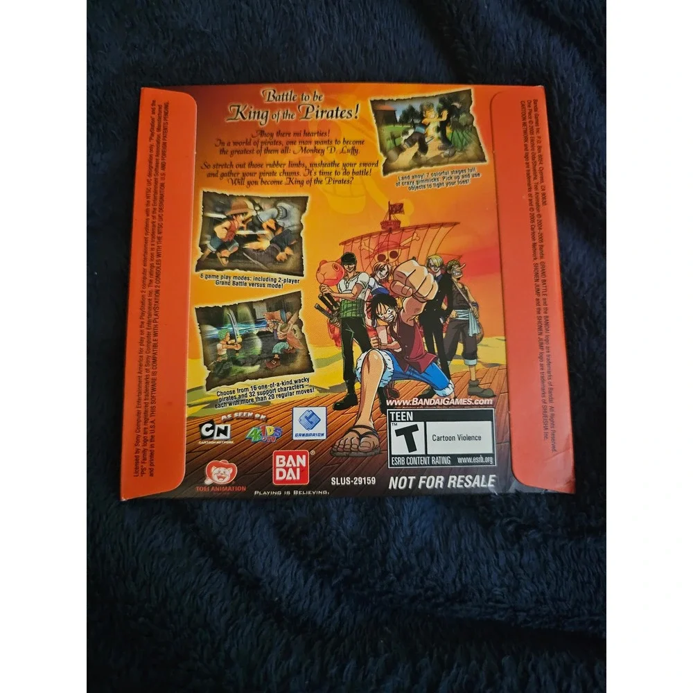 One Piece Grand Battle PS2 Demo Disc Shonen Jump SJ Sub Club Not For Resale SLUS